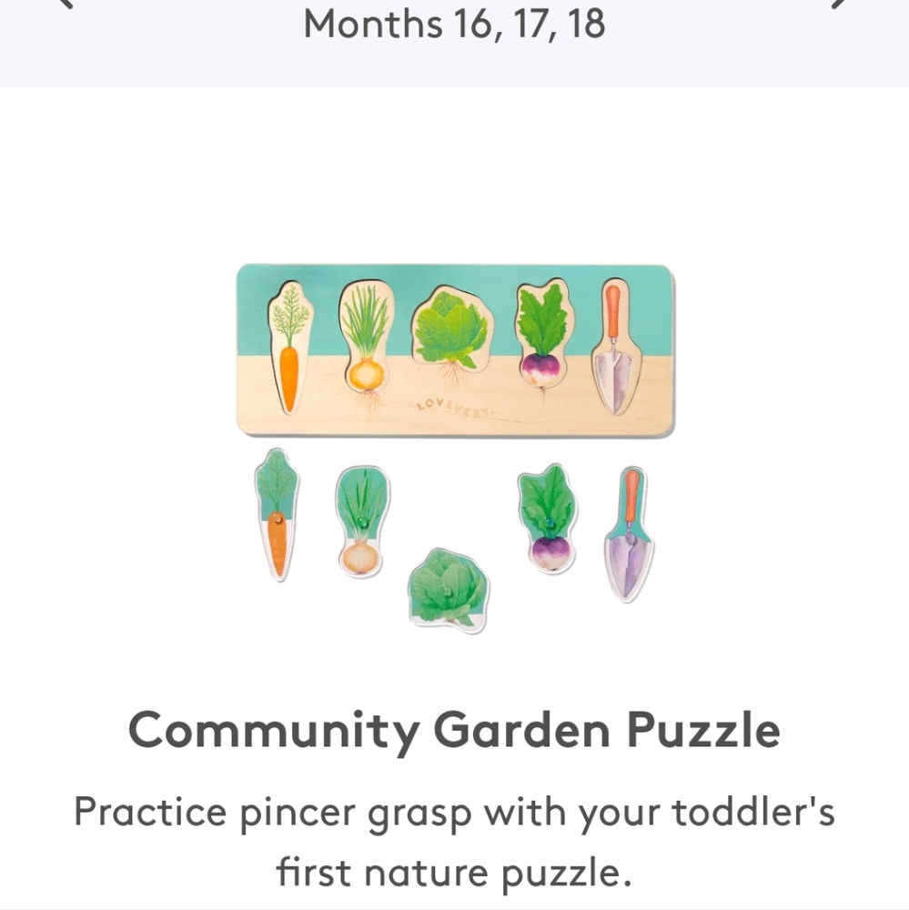 Lovevery Community Garden Puzzle - Picture 1 of 3